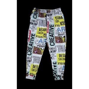 Fire & Fleur Women's 2XL Graphic Editors Journalists Advertising Joggers /Pants